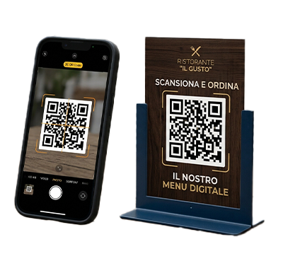 QR sul tavolo